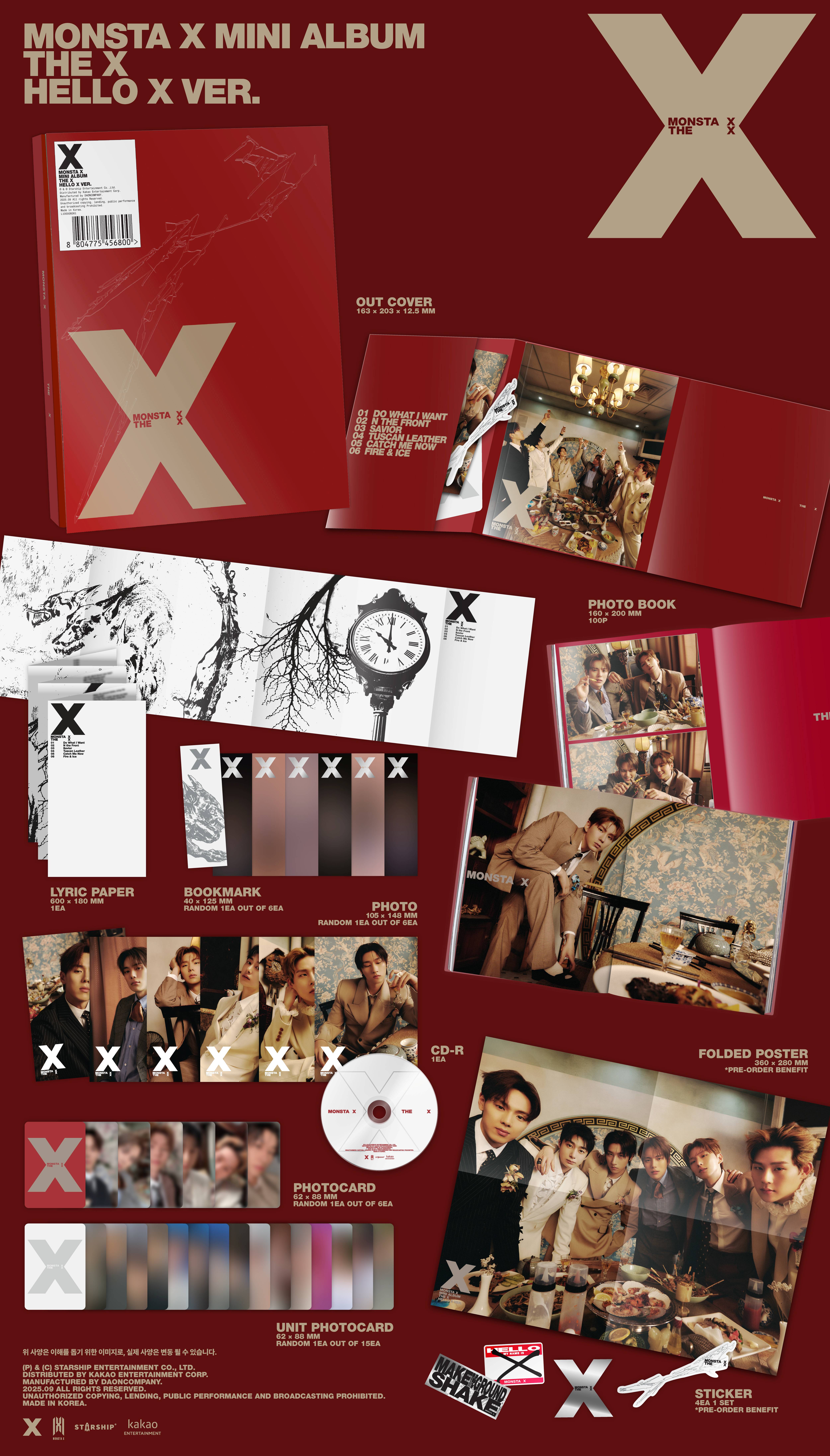 MONSTA X - THE X (PHOTOBOOK Ver.)